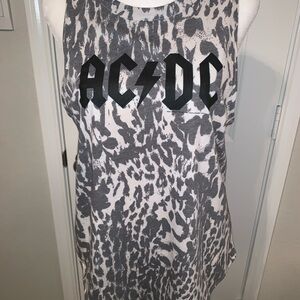 AC/DC Gray Leopard Print Tank Top from Ever Eve